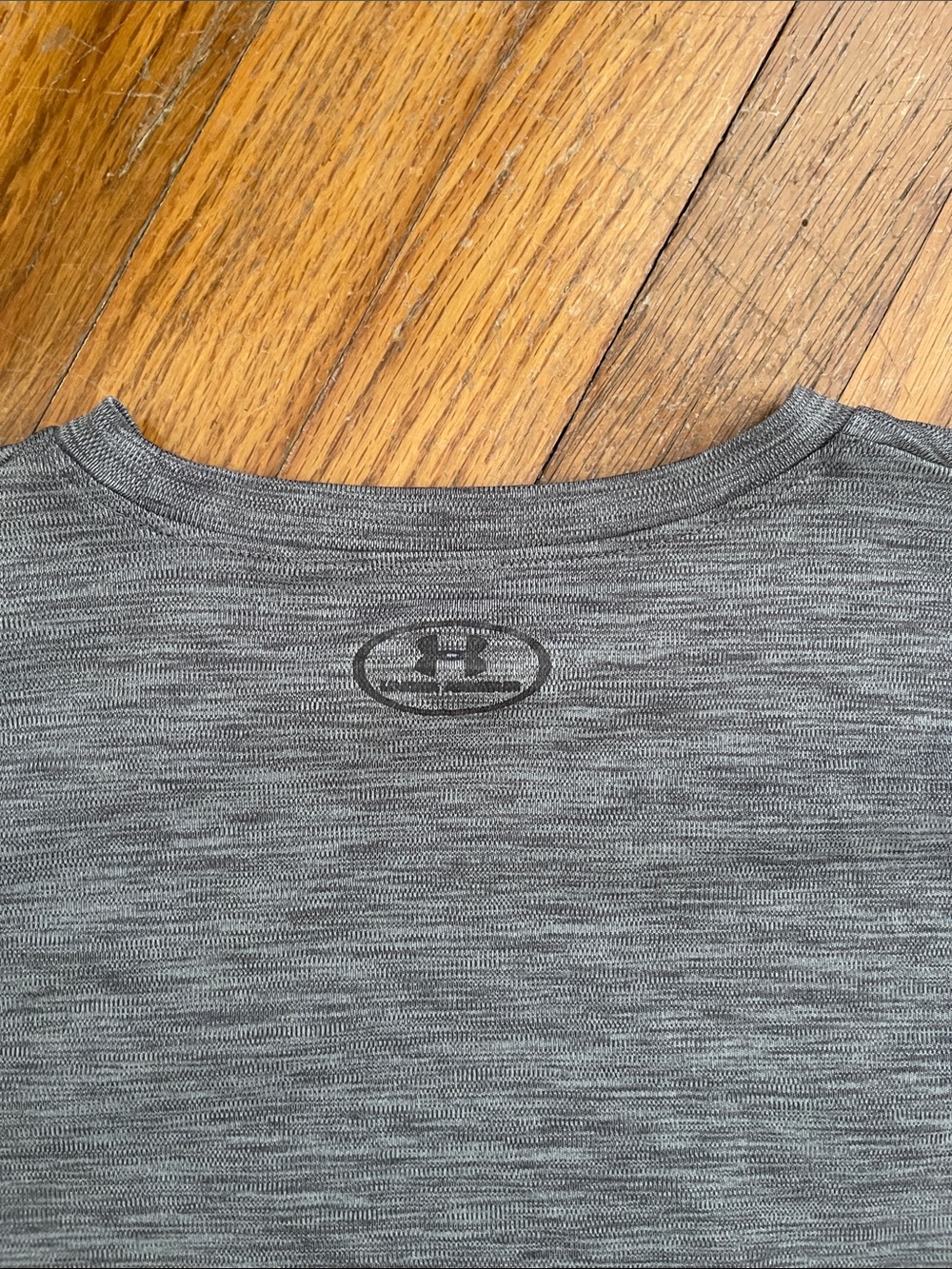 Under Armour Grey Tee with Blue Graphic and Red Logo - Picture 4 of 4
